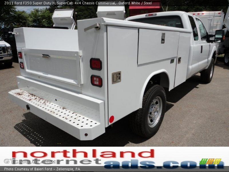 Oxford White / Steel 2011 Ford F350 Super Duty XL SuperCab 4x4 Chassis Commercial