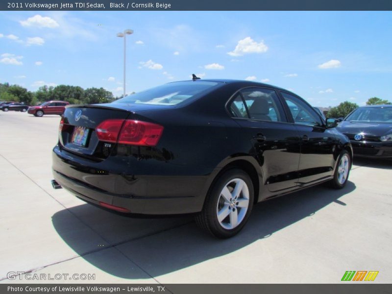 Black / Cornsilk Beige 2011 Volkswagen Jetta TDI Sedan