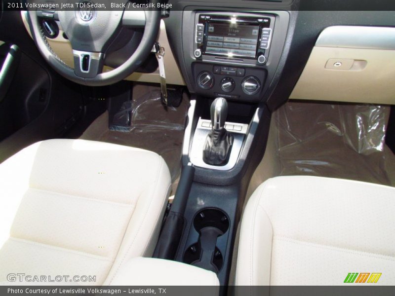 Black / Cornsilk Beige 2011 Volkswagen Jetta TDI Sedan
