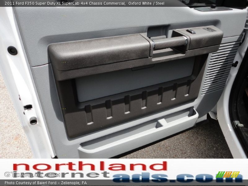 Oxford White / Steel 2011 Ford F350 Super Duty XL SuperCab 4x4 Chassis Commercial