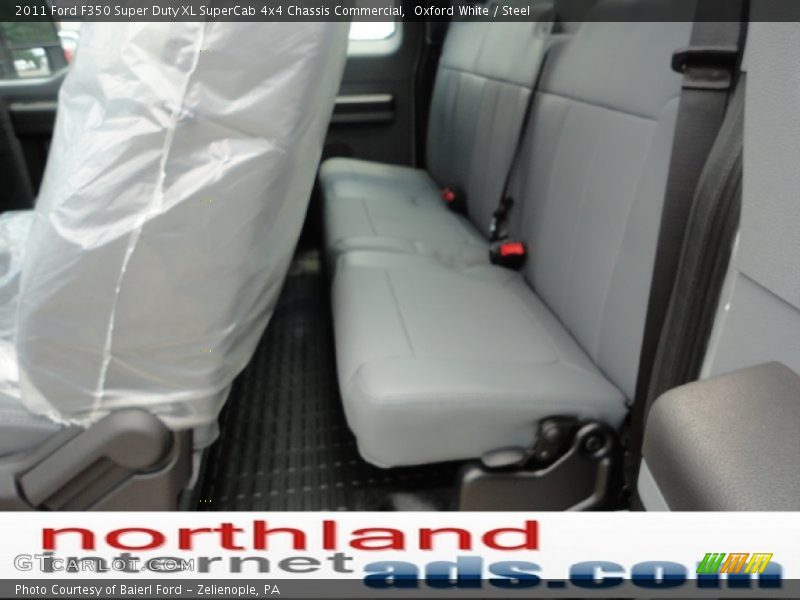 Oxford White / Steel 2011 Ford F350 Super Duty XL SuperCab 4x4 Chassis Commercial