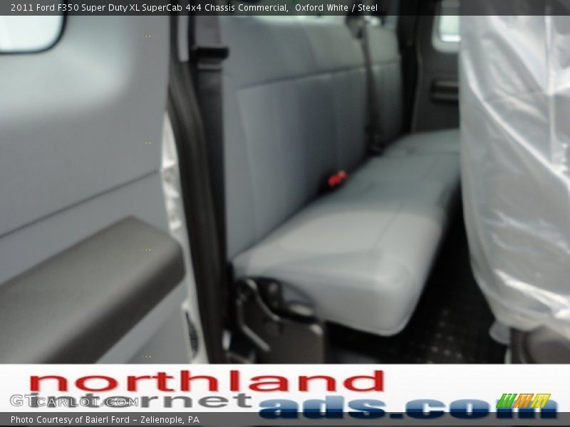 Oxford White / Steel 2011 Ford F350 Super Duty XL SuperCab 4x4 Chassis Commercial