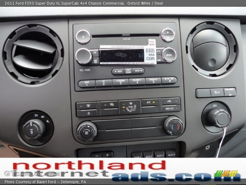Oxford White / Steel 2011 Ford F350 Super Duty XL SuperCab 4x4 Chassis Commercial