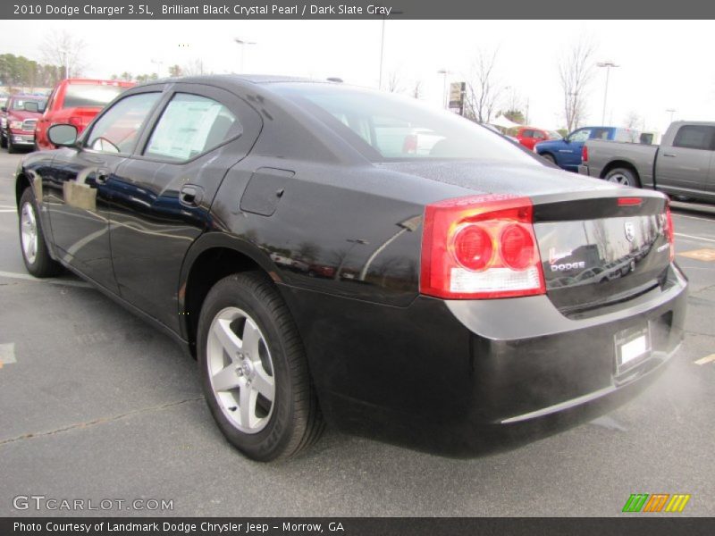 Brilliant Black Crystal Pearl / Dark Slate Gray 2010 Dodge Charger 3.5L