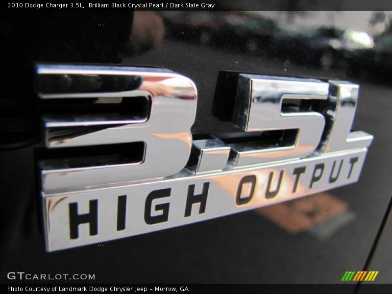 Brilliant Black Crystal Pearl / Dark Slate Gray 2010 Dodge Charger 3.5L