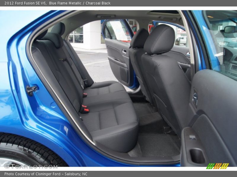 Blue Flame Metallic / Charcoal Black 2012 Ford Fusion SE V6