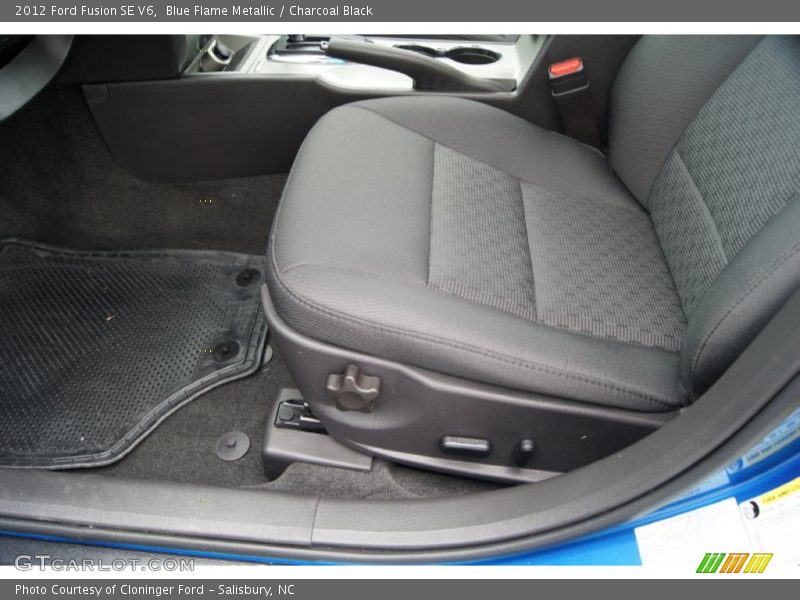 Blue Flame Metallic / Charcoal Black 2012 Ford Fusion SE V6