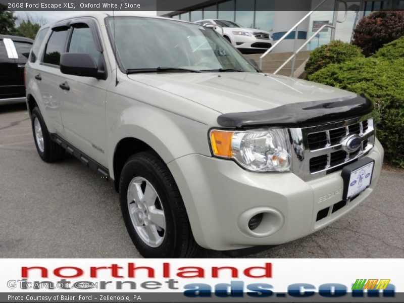 Oxford White / Stone 2008 Ford Escape XLS