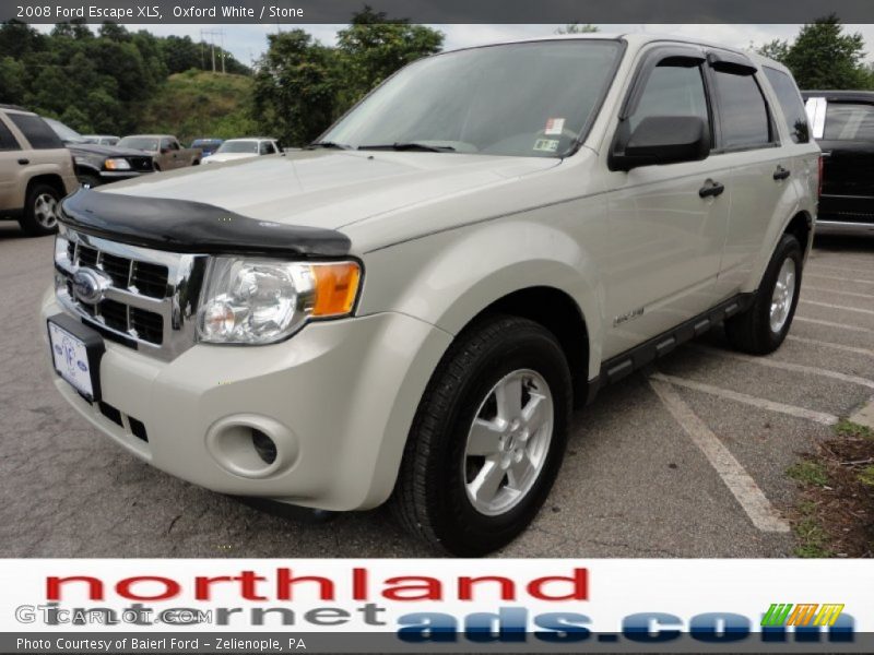 Oxford White / Stone 2008 Ford Escape XLS