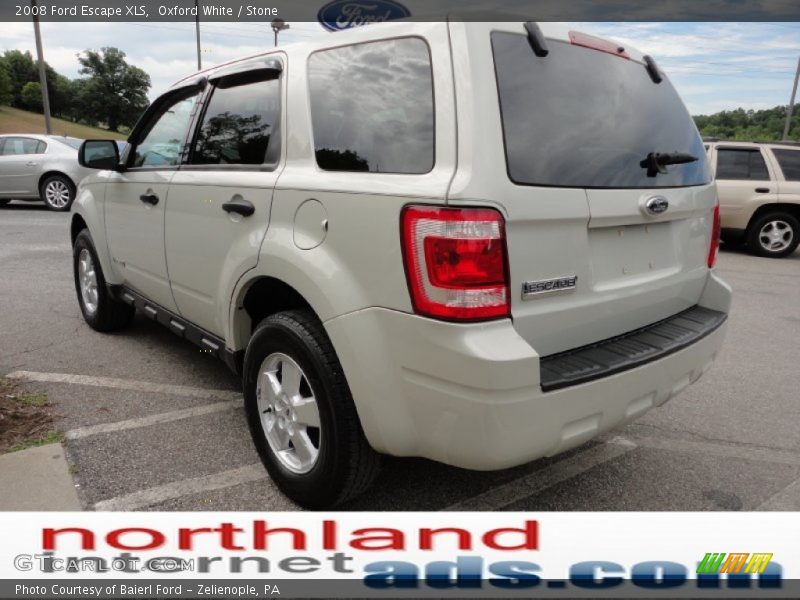 Oxford White / Stone 2008 Ford Escape XLS