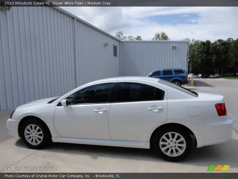 Dover White Pearl / Medium Gray 2010 Mitsubishi Galant FE