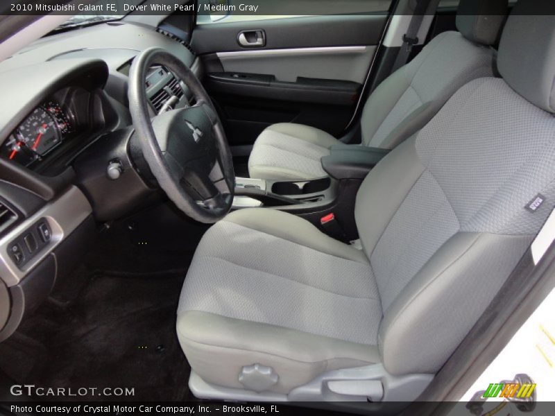 Dover White Pearl / Medium Gray 2010 Mitsubishi Galant FE