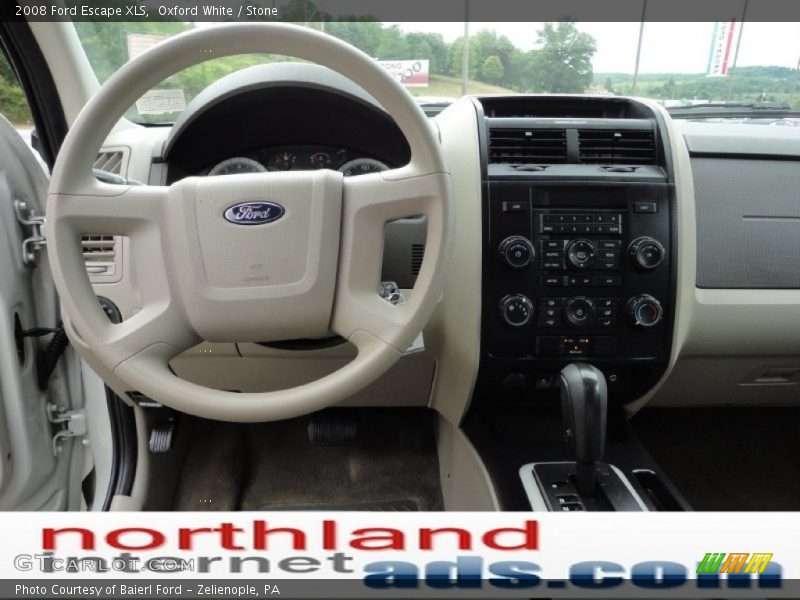 Oxford White / Stone 2008 Ford Escape XLS