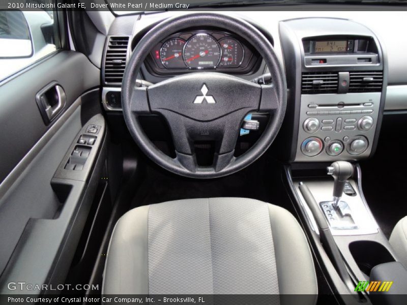 Dover White Pearl / Medium Gray 2010 Mitsubishi Galant FE