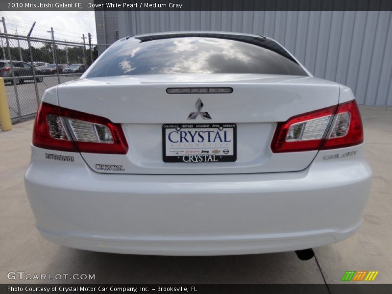 Dover White Pearl / Medium Gray 2010 Mitsubishi Galant FE