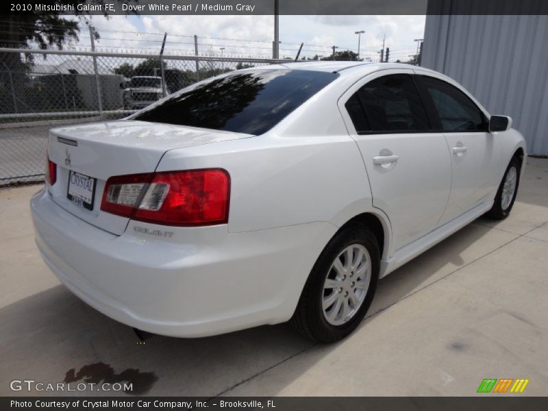 Dover White Pearl / Medium Gray 2010 Mitsubishi Galant FE