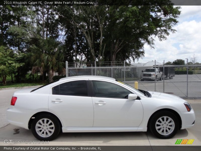 Dover White Pearl / Medium Gray 2010 Mitsubishi Galant FE
