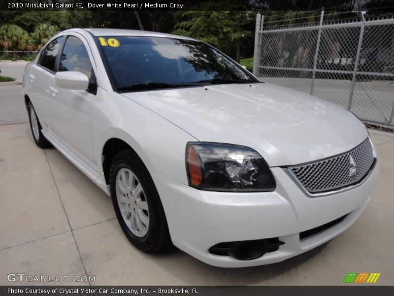 Dover White Pearl / Medium Gray 2010 Mitsubishi Galant FE