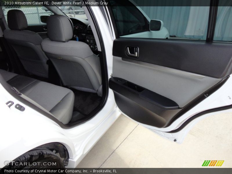 Dover White Pearl / Medium Gray 2010 Mitsubishi Galant FE
