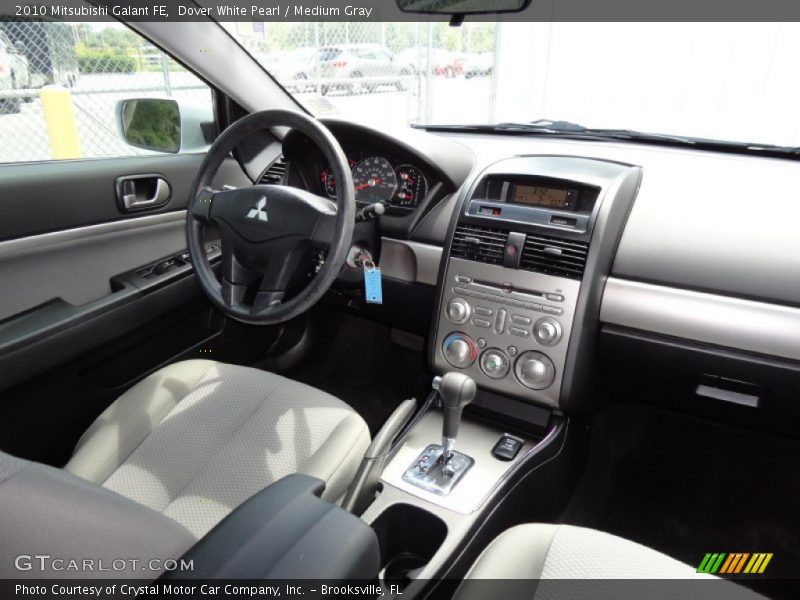 Dover White Pearl / Medium Gray 2010 Mitsubishi Galant FE