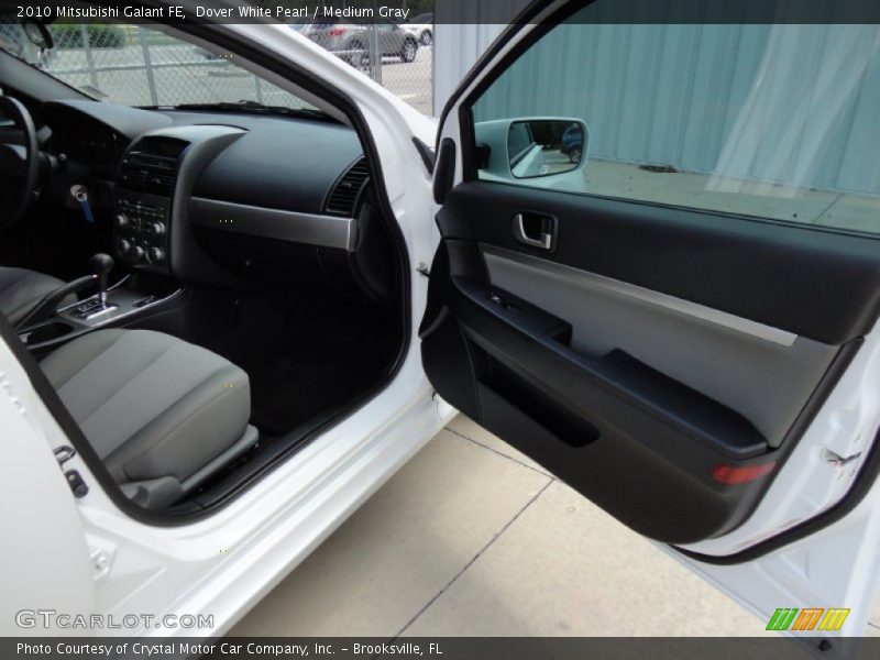 Dover White Pearl / Medium Gray 2010 Mitsubishi Galant FE