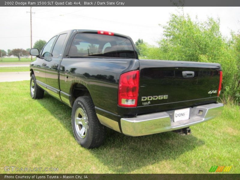 Black / Dark Slate Gray 2002 Dodge Ram 1500 SLT Quad Cab 4x4