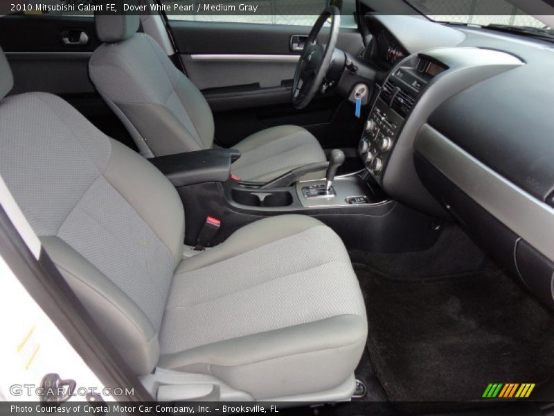 Dover White Pearl / Medium Gray 2010 Mitsubishi Galant FE