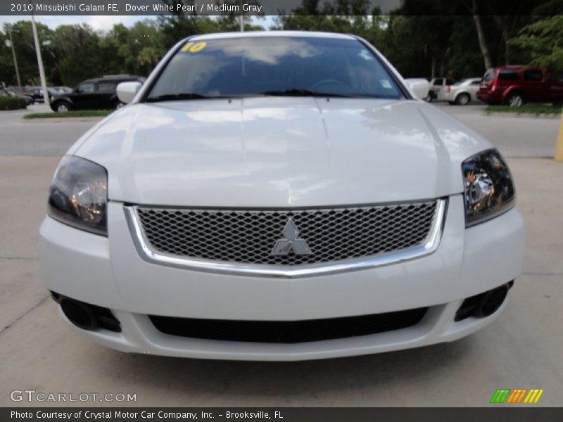 Dover White Pearl / Medium Gray 2010 Mitsubishi Galant FE