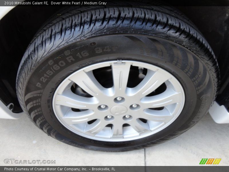 Dover White Pearl / Medium Gray 2010 Mitsubishi Galant FE