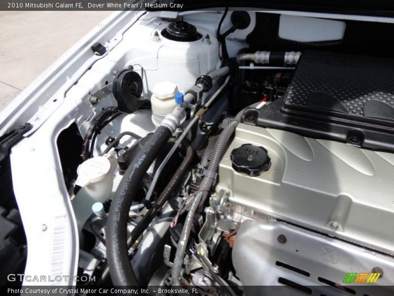 Dover White Pearl / Medium Gray 2010 Mitsubishi Galant FE