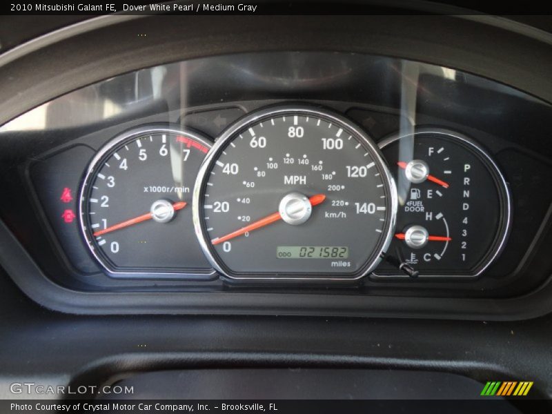 Dover White Pearl / Medium Gray 2010 Mitsubishi Galant FE