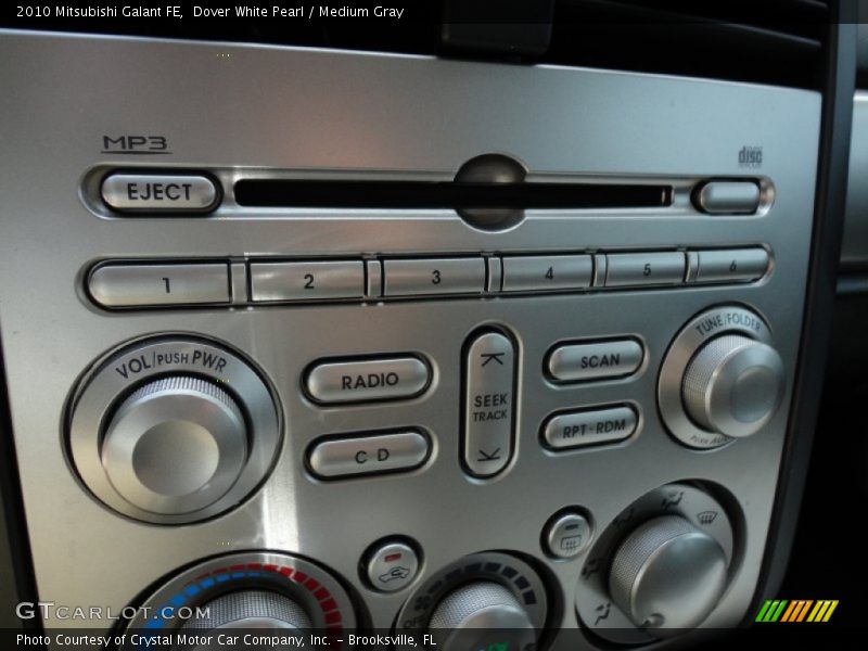 Dover White Pearl / Medium Gray 2010 Mitsubishi Galant FE