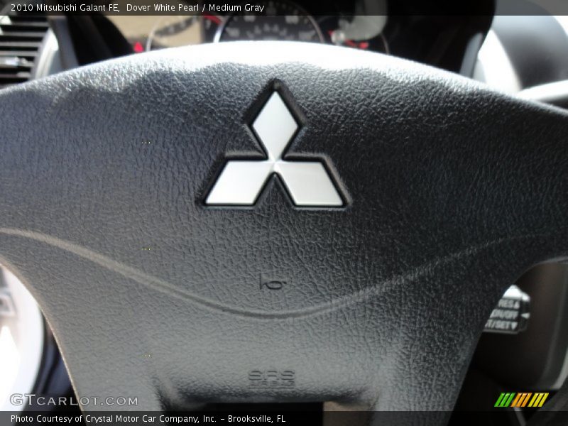Dover White Pearl / Medium Gray 2010 Mitsubishi Galant FE