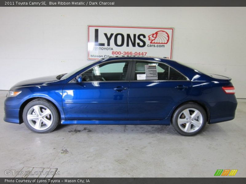 Blue Ribbon Metallic / Dark Charcoal 2011 Toyota Camry SE