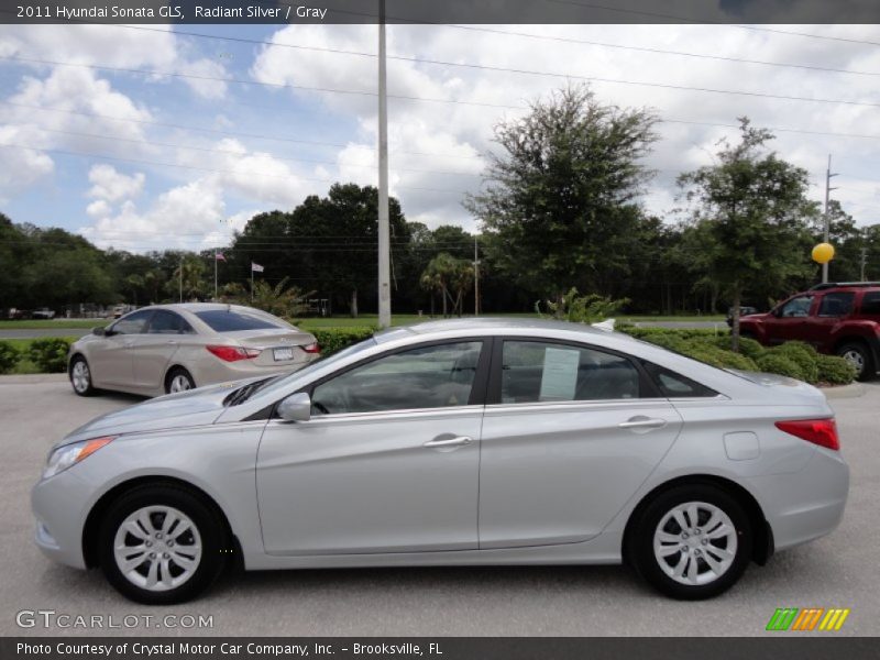 Radiant Silver / Gray 2011 Hyundai Sonata GLS
