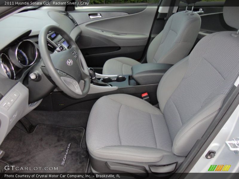 Radiant Silver / Gray 2011 Hyundai Sonata GLS