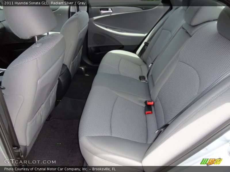 Radiant Silver / Gray 2011 Hyundai Sonata GLS