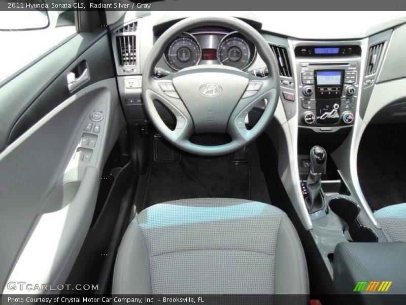 Radiant Silver / Gray 2011 Hyundai Sonata GLS