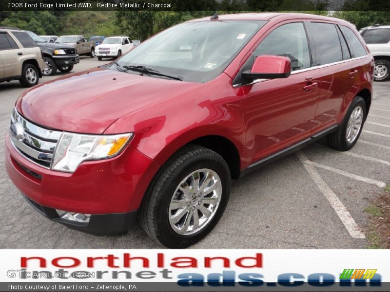 Redfire Metallic / Charcoal 2008 Ford Edge Limited AWD