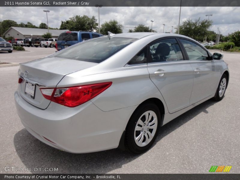 Radiant Silver / Gray 2011 Hyundai Sonata GLS