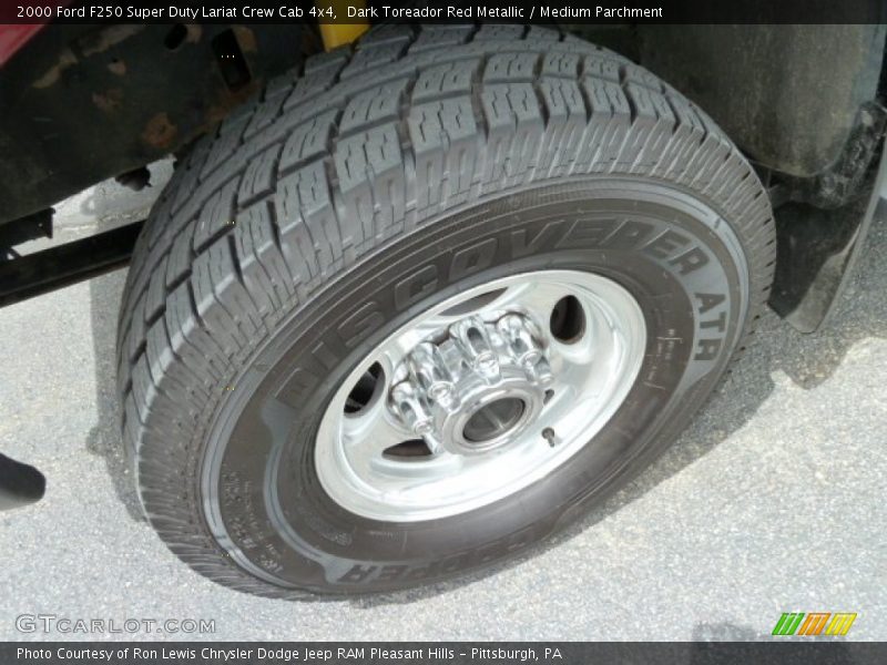 Dark Toreador Red Metallic / Medium Parchment 2000 Ford F250 Super Duty Lariat Crew Cab 4x4