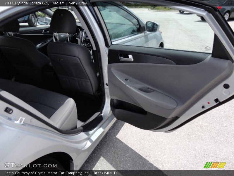 Radiant Silver / Gray 2011 Hyundai Sonata GLS