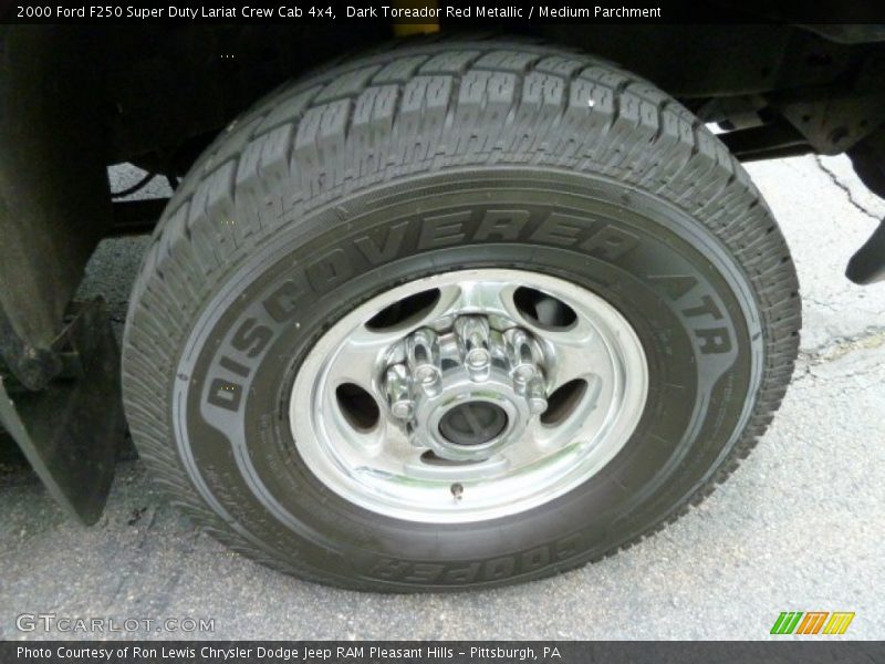 Dark Toreador Red Metallic / Medium Parchment 2000 Ford F250 Super Duty Lariat Crew Cab 4x4