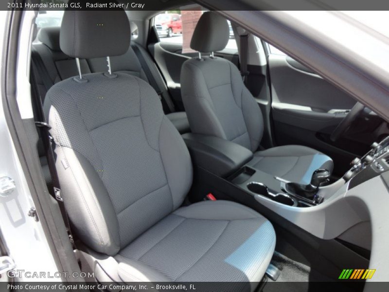 Radiant Silver / Gray 2011 Hyundai Sonata GLS