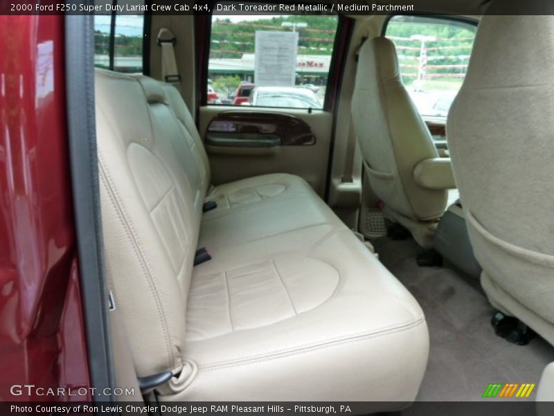Dark Toreador Red Metallic / Medium Parchment 2000 Ford F250 Super Duty Lariat Crew Cab 4x4