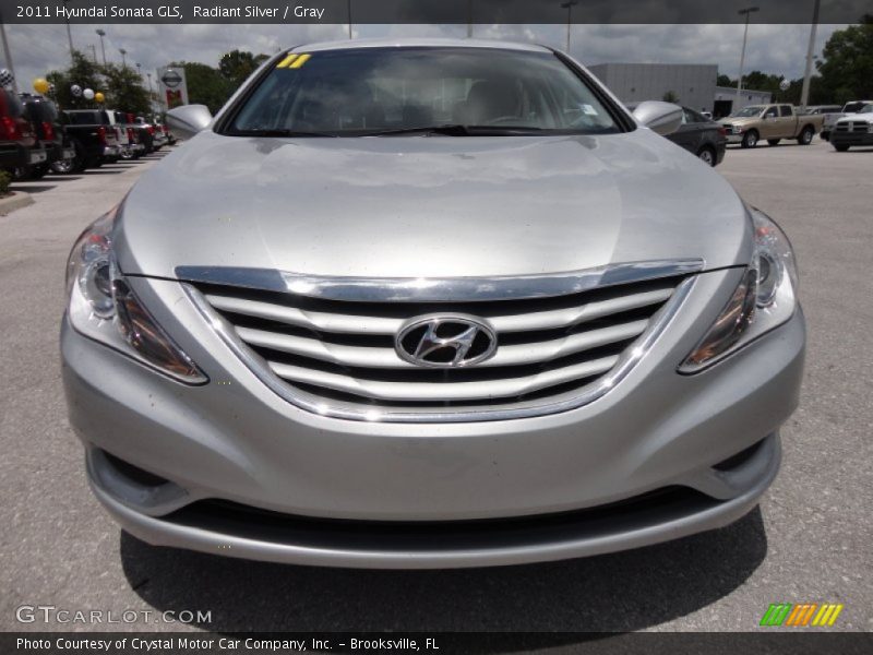 Radiant Silver / Gray 2011 Hyundai Sonata GLS