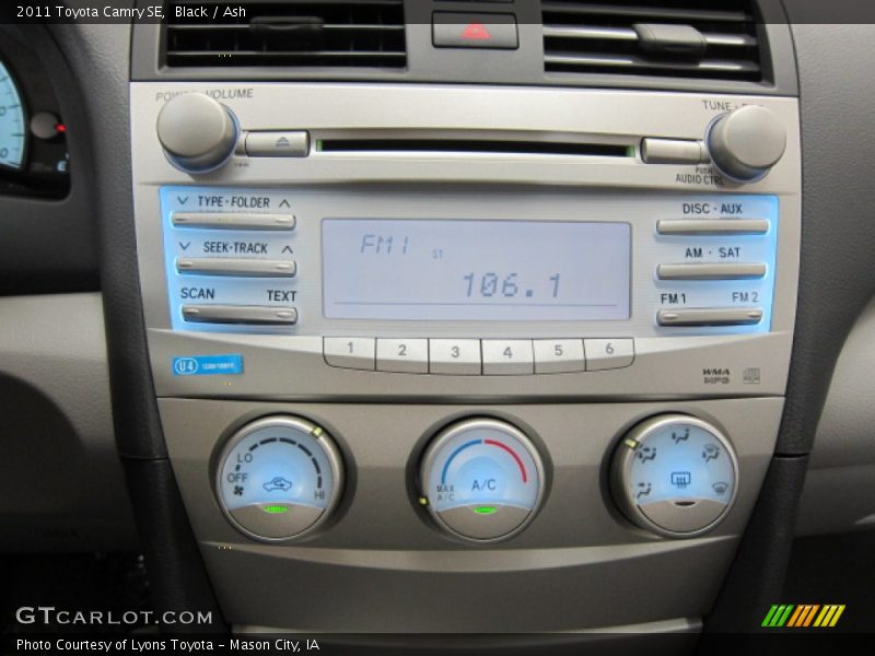 Black / Ash 2011 Toyota Camry SE