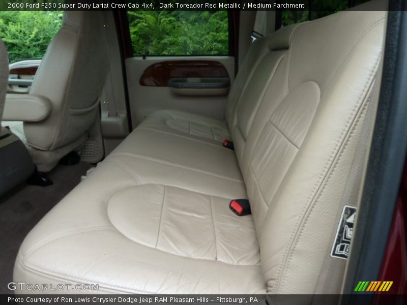 Dark Toreador Red Metallic / Medium Parchment 2000 Ford F250 Super Duty Lariat Crew Cab 4x4
