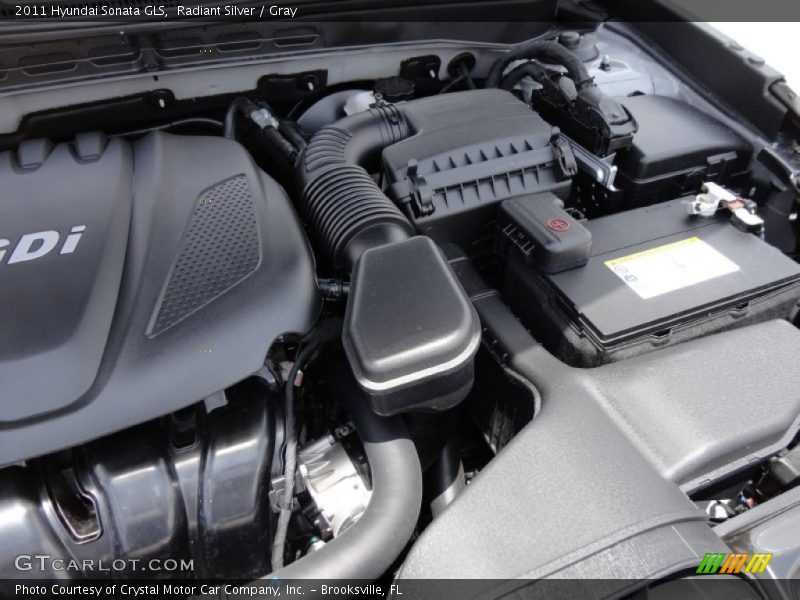Radiant Silver / Gray 2011 Hyundai Sonata GLS