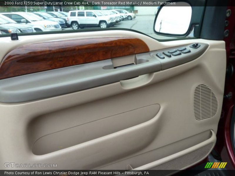 Dark Toreador Red Metallic / Medium Parchment 2000 Ford F250 Super Duty Lariat Crew Cab 4x4